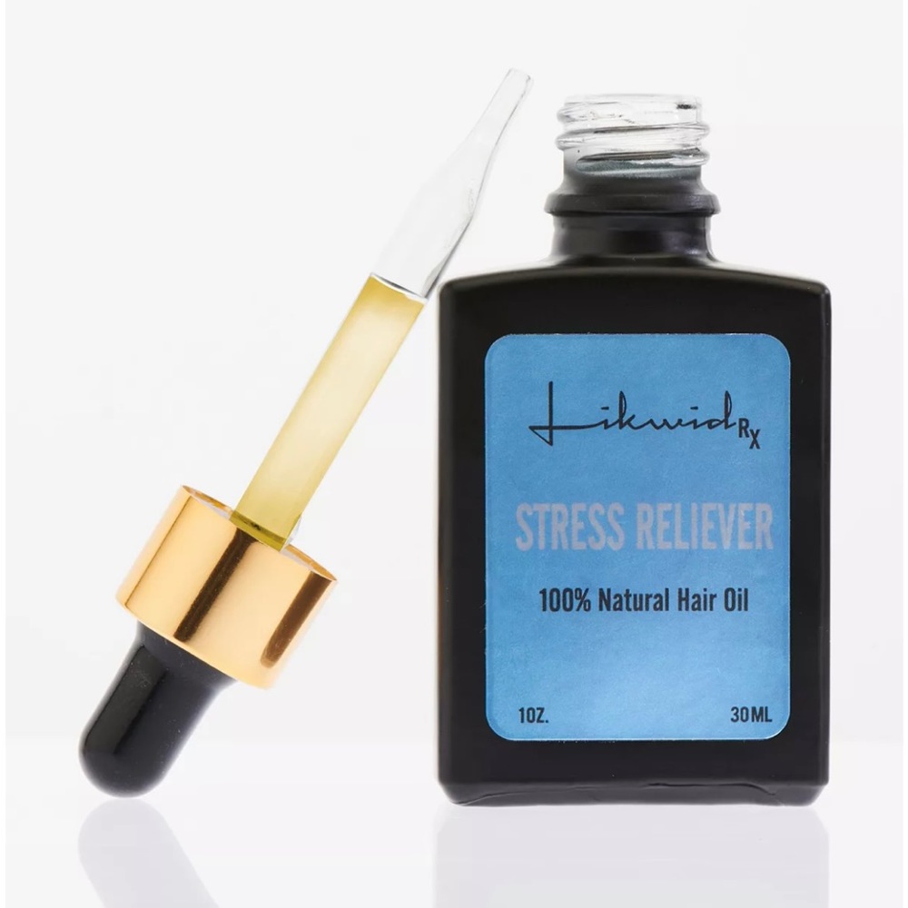 NEW Likwid Rx Stress Reliever 100% Natural Hair Oil, 1 oz